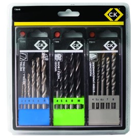 C.K T3064B Drill Bit Set for Masonry/Metal/Wood (16-Piece)