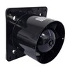 Modern Black Bathroom Extractor Fan, 100mm, 75m³/h Flow Rate, 26dB,
