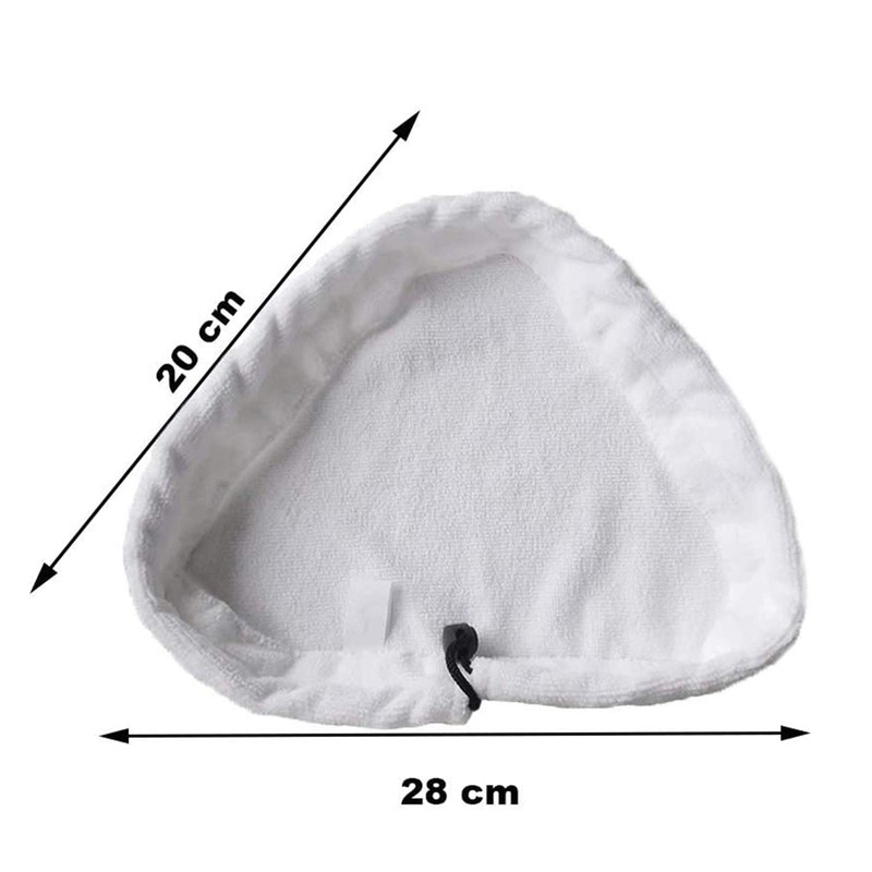 Spldsun Pack of 6 Steam Broom Replacement Cloths, Triangular Microfibre