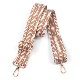 monrich Purse Straps Replacement Crossbody Wide Shoulder Adjustable Strap Handbag Strap Replacement Brown