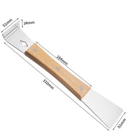 Woodworking Pry Bar Flat Stainless Steel Pry Bar Flat Bar Tool Multi Functional for Wooden Door Nail Raiser Scraper