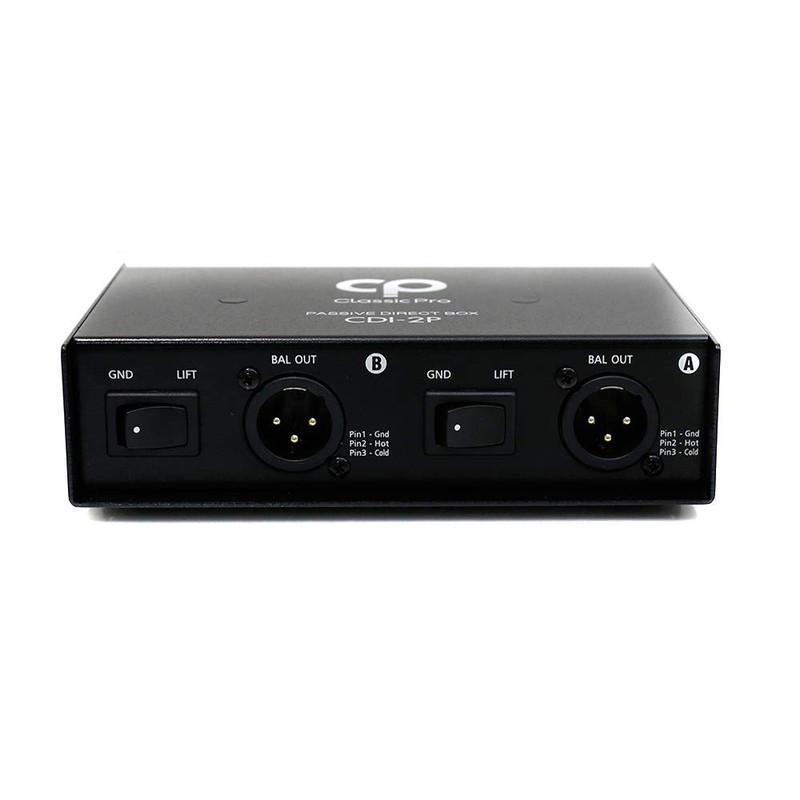 CLASSIC PRO Classic Pro Direct Box CDI-2P Stereo Direct Box
