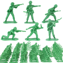 3 otters 80PCS Green Army Men Classic, 2-Inch Toy Soldiers, Military Action Figures for Children Ages 3 Years and Up, Xmas Stocking Stuffers, Birthday Party Favors, School Projects
