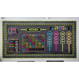 Teacher Created Resources Chalkboard Brights Straight Border Trim (5619)
