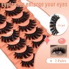 Fluffy Lashes False Eyelashes 18mm Lashes Full Volume Long Wispy