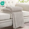 RUIKASI Fleece Throw Blanket for Sofa - Single Fluffy Beige