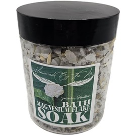 All Natural Herbal Magnesium Flake Bath Soaks/100% Natural and Handmade/Relaxation and Sleep Quality/fatigue and anxiety/muscle tension and spasms/General Wellness and Selfcare (Jasmine Plantain Magnesium Flake Bath Soak)
