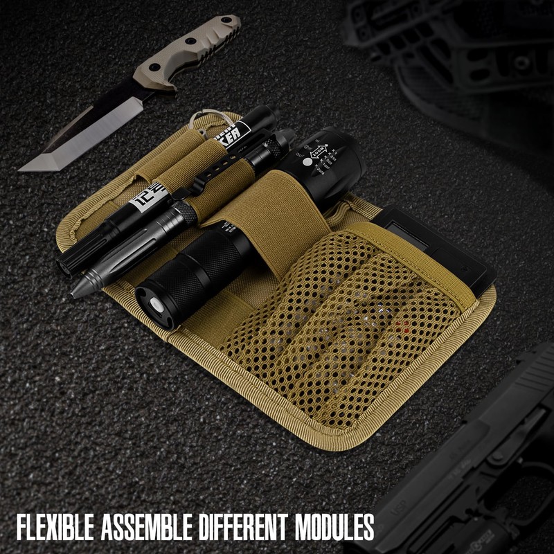 bvya Tactical Bag Insert Modular Panel Organizer Utility Admin Pouch