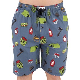 Lazy One Pajama Shorts for Men, Men's Pajama Bottoms, Sleepwear, Camping Pajamas (Outdoor Gear, Large)