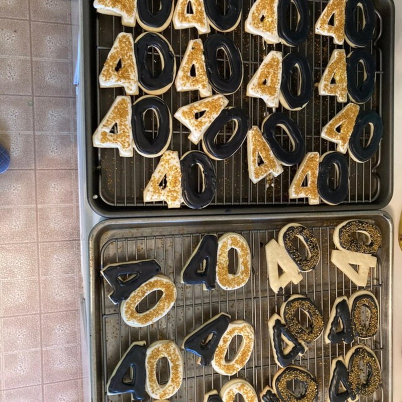 Sweet Prints Inc Number 40 Cookie Cutter - Dishwasher Safe