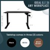 TechOrbits Electric Standing Desk Frame with 47 x 24 Tabletop