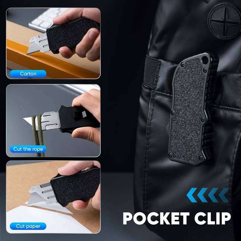 XXV Aluminum Alloy Utility Knife, Box Cutter,Cute Heavy Duty Pocket