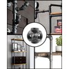 AGUTEA Black 6-Way Side Exit Cross, Cast Iron Pipe Fitting