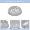 sourcing map 16Pcs 50mm/1.97" Circular Soffit Air Vents, Plastic Soffit