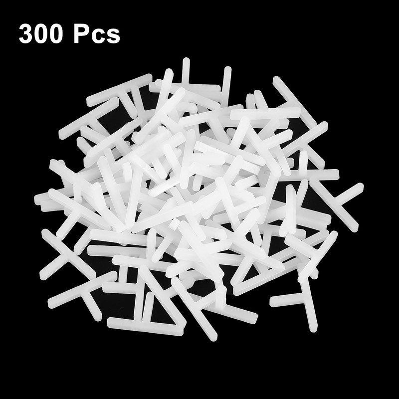 sourcing map 300Pcs Wall Floor Tile Plastic T-Shape Spacers Tiling