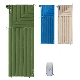 Naturehike 1.25lbs Ultralight Sleeping Bag, 800 Fill Power Goose Down Sleeping Bag, 32-43℉ Compact Lightweight Envelope Sleeping Bag Adult, Backpacking Sleeping Bag for Hiking Camping