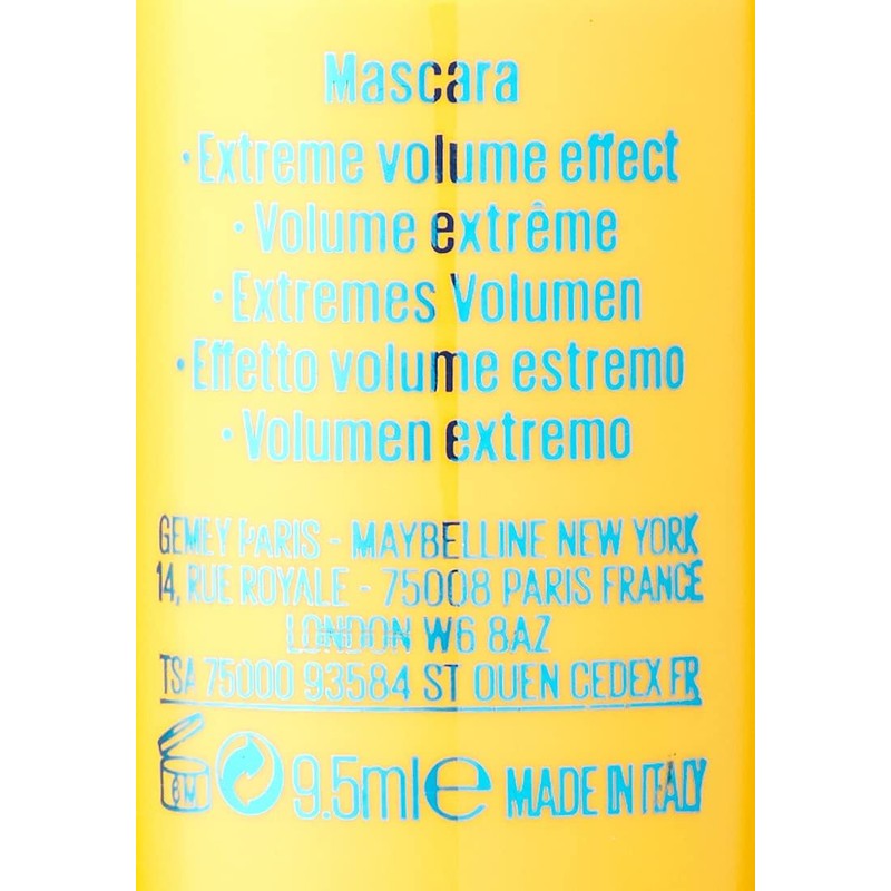 Maybelline Colossal Go Extreme Mascara A Prueba de Agua, color