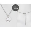 SPUNKYsoul Handmade Mustard Seed Necklace for Women (Round Mountain Silver)