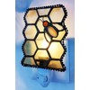 HUIMEIJU Tiffany Glass Night Light for Bedroom, Study, Aisle