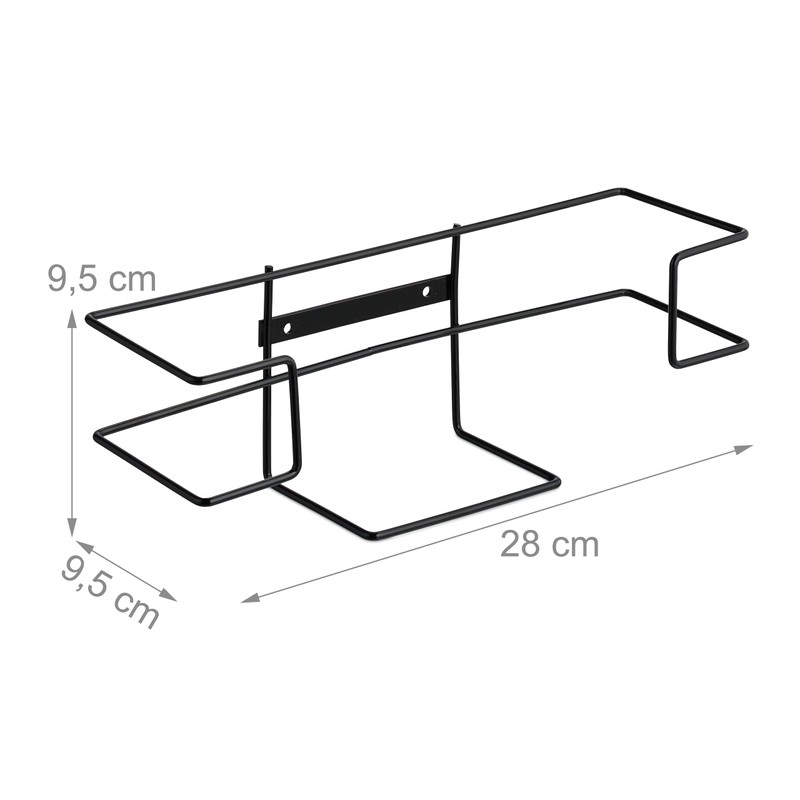 Relaxdays Set of 2 Disposable Glove Boxes Wall Mounted H