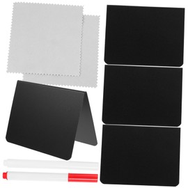 jojofuny 1set Mini Chalkboard Signs Erasable Blackboard Labels for Parties Weddings and Restaurants Double-Sided Signs Markers for Table Decor and Messages