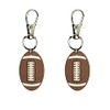 Football Zipper Charm Set of 2 Badge Reel Accent Purse