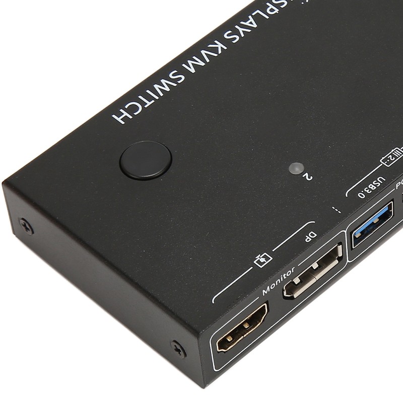 DisplayPort KVM Switch 2 In 2 Out 8K 30Hz 4