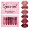 6 Colors Matte Lipstick Set Velvety Liquid Lipstick Kit Waterproof