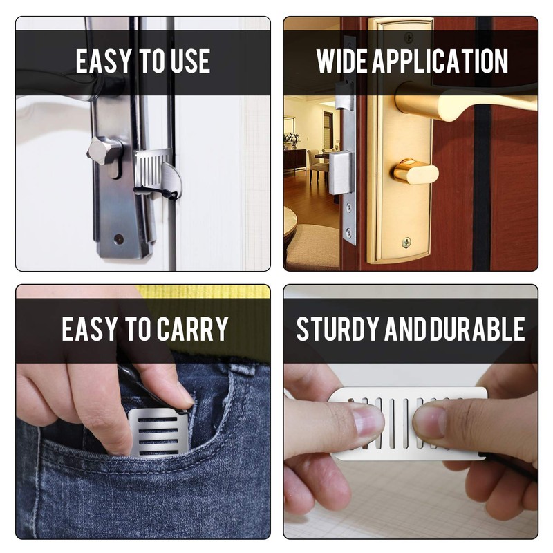 Portable Door Lock for Travel - Improved Travel Hotel Door