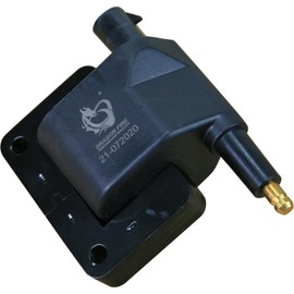 AIP Electronics Dragon FIRE Performance Ignition Coil Compatible with 1991-1997 Jeep Plymouth Dodge Chrysler Plymouth 2.2L 2.5L 3.9L 4.0L 5.2L 5.9L I4 V6 V8 with Oval Plug OEM Fit DFC1017