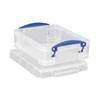 Really Useful Box 1.75 Liter Plastic Stackable Storage Container with