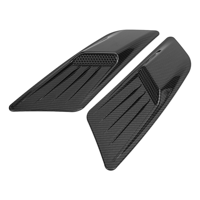 Pair Universal Front Hood Air Vent Molding Bonnet Cover Trim