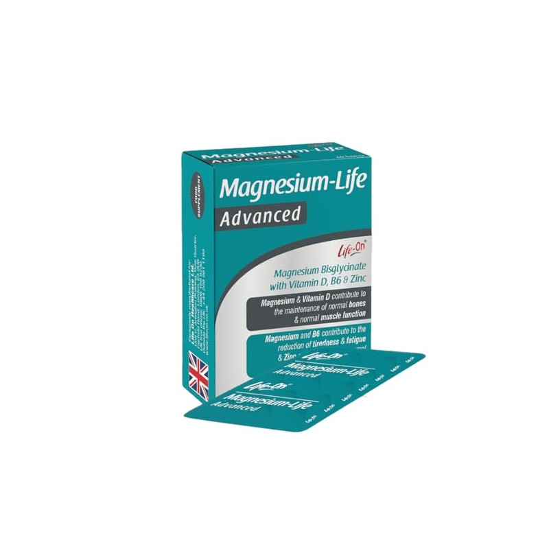 Life On Magnesium-Life Advanced Tablets – Magnesium Glycinate with Vitamin