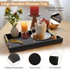 SXNOWS Coffee Table Tray - Large Ottoman Tray for Living
