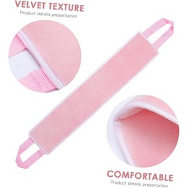 SECFOU Aplicador Banda Bronceadora para Espalda de Loción Autobronceadora Fibra Delicada y Diseño Rosa y Aplicación Uniforme Adecuada Todo Tipo de Piel