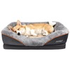 JOYELF Medium Memory Foam Dog Bed Orthopedic Dog Bed &