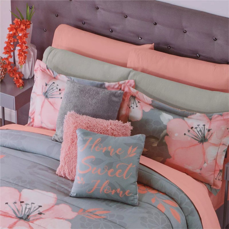 Colchas Concord Edredón Ligero Aurora Gris Matrimonial Colchas Concord