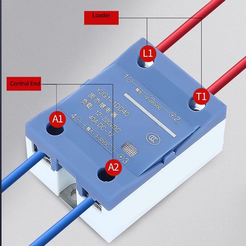 Solid State Relay 40A Single Phase DC 3‑32V Input AC