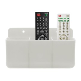 Piuluvor® Wandhalterung Fernbedienung Halterung 3 Slot Fernbedienungshalter Selbstklebender Fernbedienung Halter Weiß Fernbedienungshalterung für Home Office