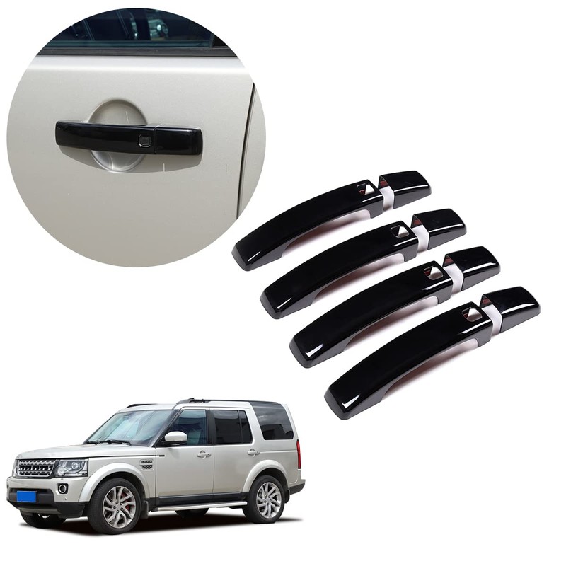 Gloss Black Door Handle Cover Trim for Land Rover Range