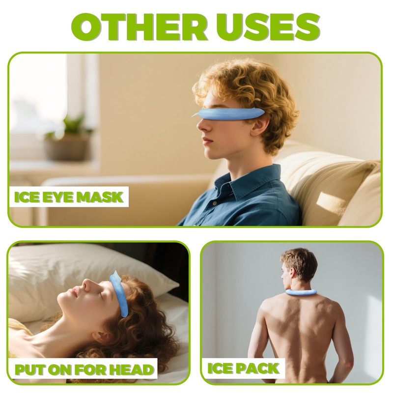 Cooling Neck Wrap for Fever Relief, Summer Heat Cooler, Reusable