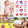 144Pcs Valentine’s Day Heart Tattoo Party Favors - Temporary TATTOOS/12