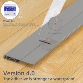 Door Draft Stopper, Door Sweep for Bottom of Door, Weather Stripping Door Seal, Under Door Gap Filler, Under Door Draft Blocker Soundproof/Insulator, Door stoppers (Grey, 78‘’)