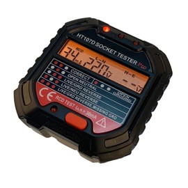 Advanced with Voltage Display GFCI Output Tester, 90-250 V Socket Tester, Automatic Electric Circuit Polarity Voltage Detector, Crushing Finder, Electric Socket Tester, American S