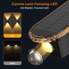 Ellasay 8 Pack Fence Lights Solar Powered, Up and Down