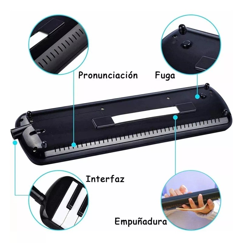 Quick Life Buy Melódica 32 Teclas Kit Escolar Con Bolsa