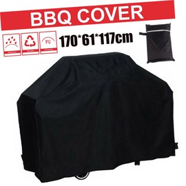 Kisangel Oxford Fabric BBQ Cover Waterproof Heavy Duty Grill Cover for Outdoor Barbecue (170x61x117cm)