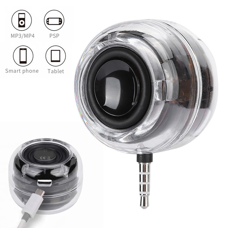 Portable Mini Speaker with 3.5mm Plug Handsfree Speakers Audio Music