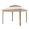 COOS BAY 11x11 Replacement Gazebo Top with Air Vent Sunshade