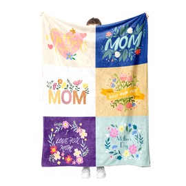 Battilo Unique Birthday Gifts for Mom from Daughter Son, Gift Blanket, Presents for Mother Day, Christmas, Super Soft Flannel FleeceThrow Blanket for Bed Couch Mom Day 50"x60"